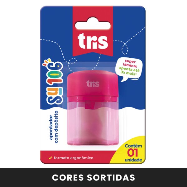 1769a apontador deposito su106 blister cores sortidas tris
