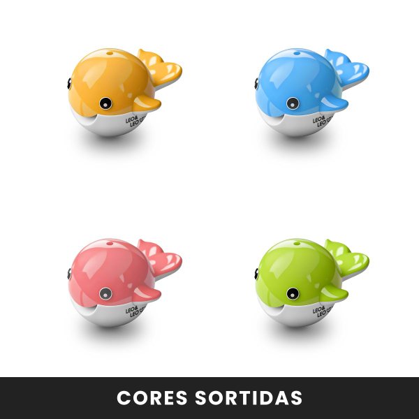 6632a apontador duplo deposito baleia cores sortidas leoleo