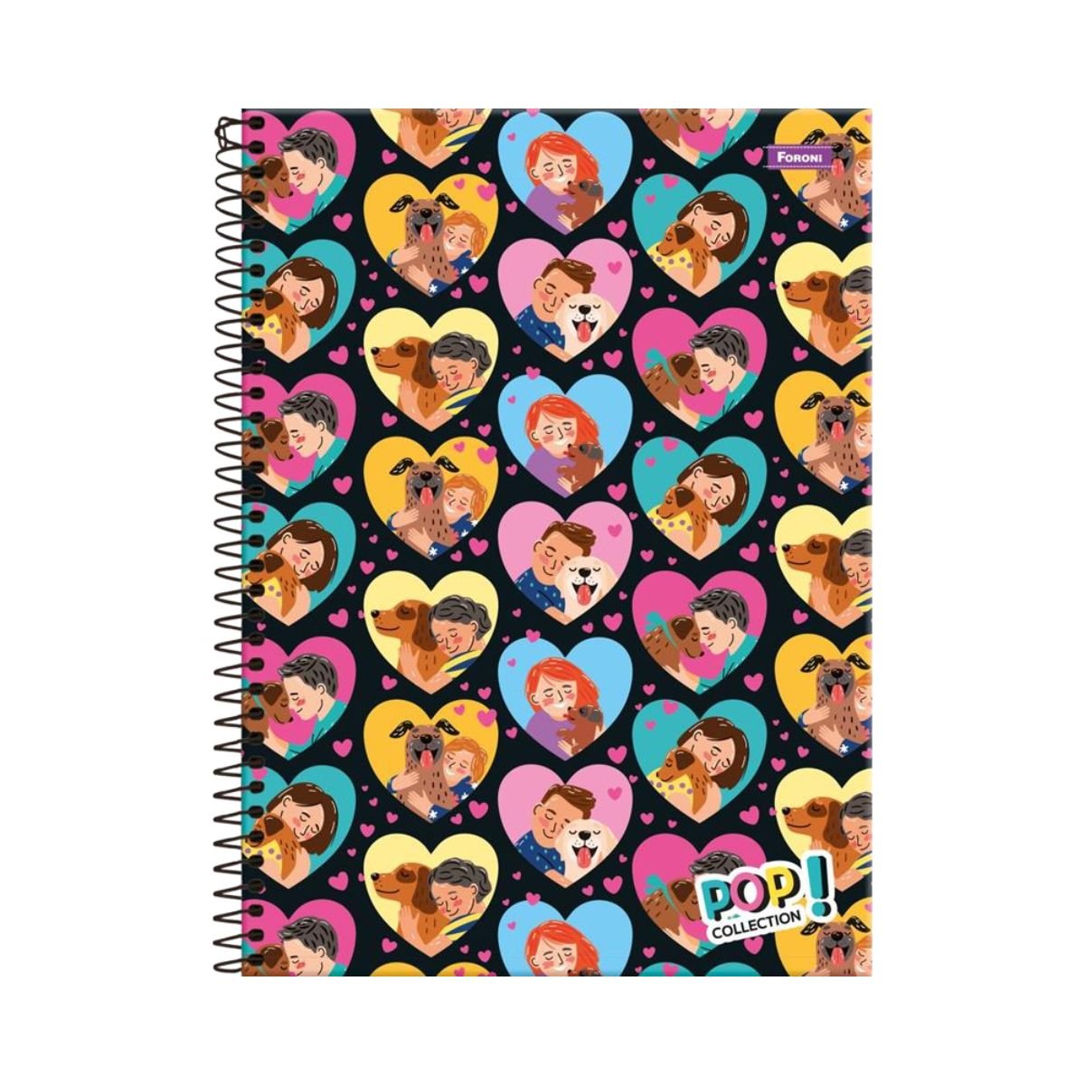 Caderno 1x1 Capa Dura Pop Collection 96 fls. - Foroni