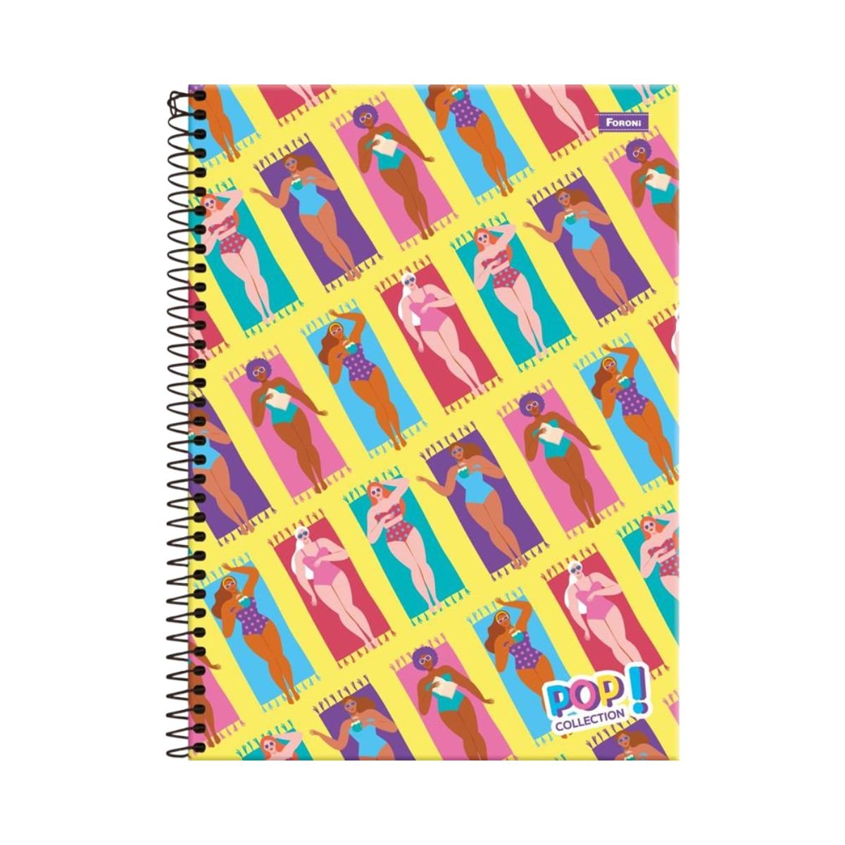 Caderno 1x1 Capa Dura Pop Collection 96 fls. - Foroni