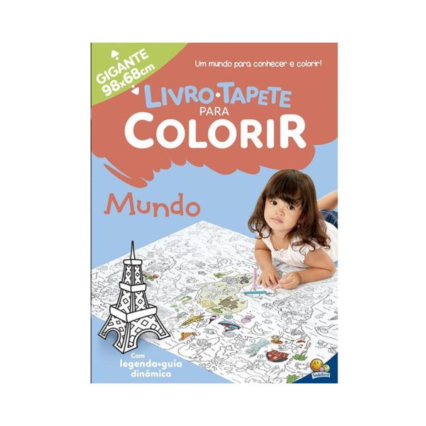 6936a livro tapete para colorir mundo 16 paginas todolivro