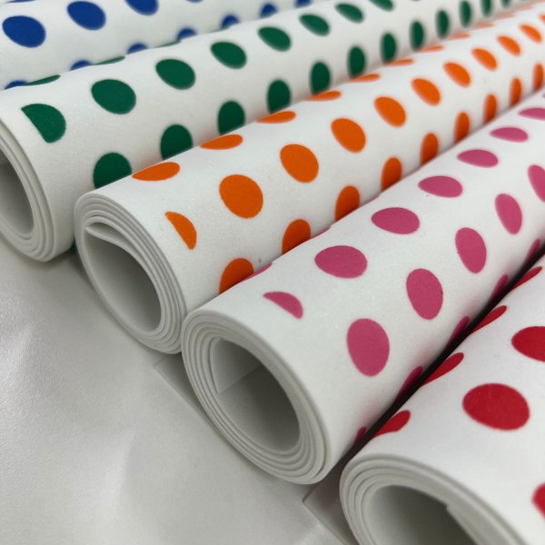 79a kit eva estampado bolinha grande poa colorida
